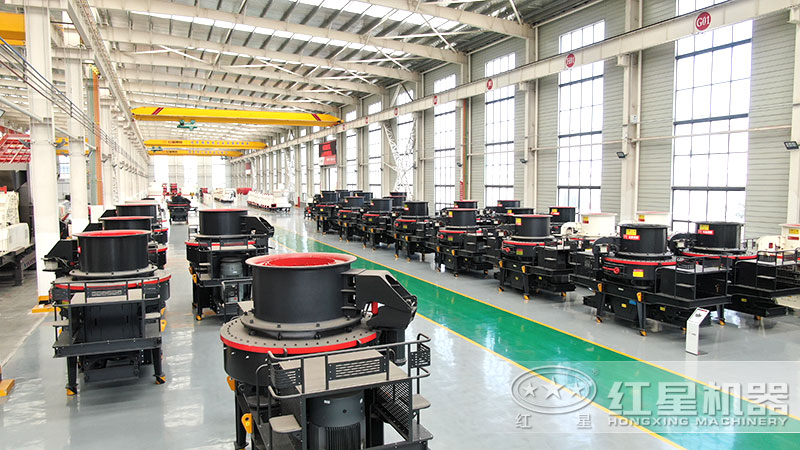 花崗巖石子粉碎機、制砂機車間現(xiàn)貨